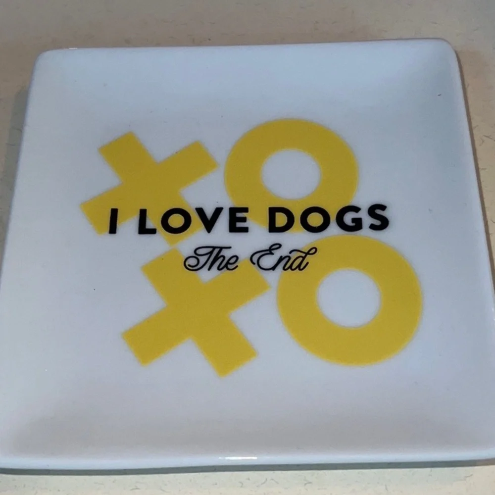 Trey Speegle original artwork “MORE PLEASE” ceramic dog bowl